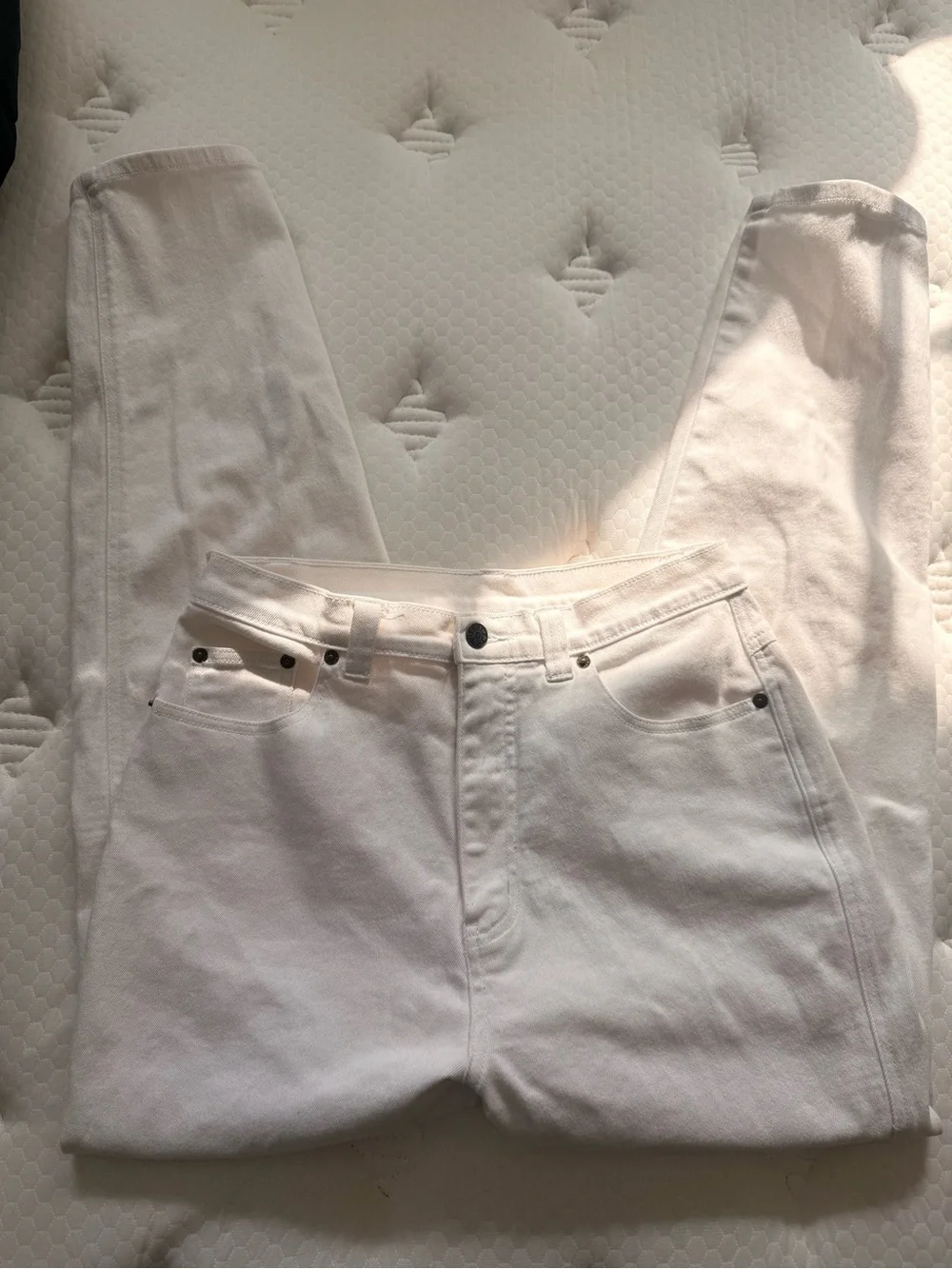 Denim&Co white High-Rise Women's Jeans - Picture 4 of 6